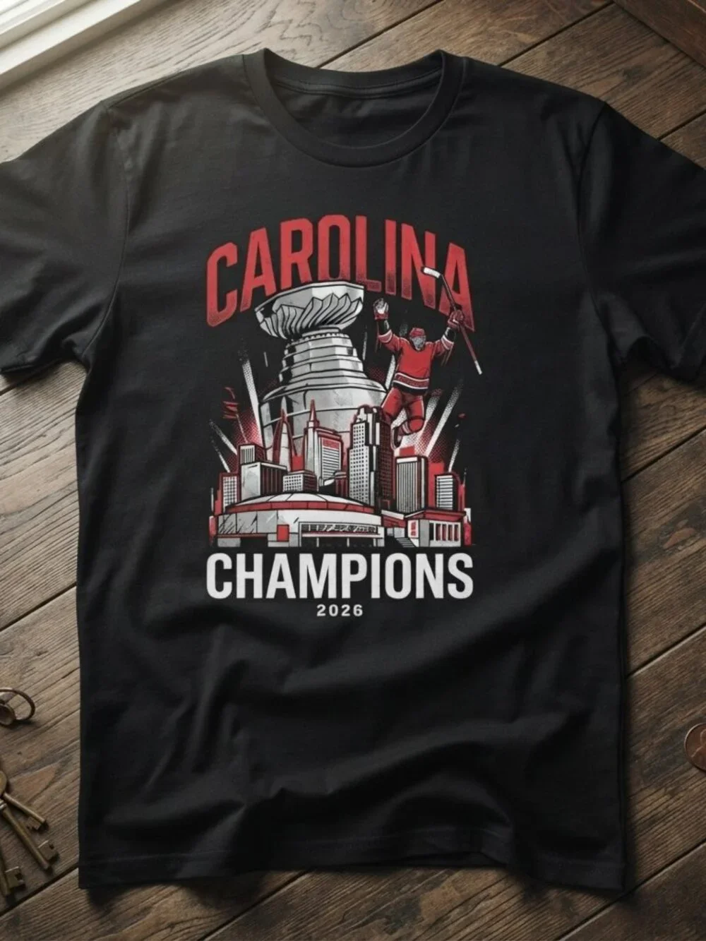 Carolina Hurricanes 2026 Stanley Cup Champions Graphic T-Shirt